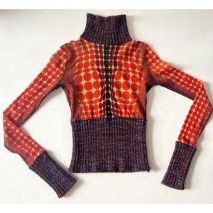 Jean Paul Gaultier cyber spots XS JPG top Maille knit sweater 1990s 1995